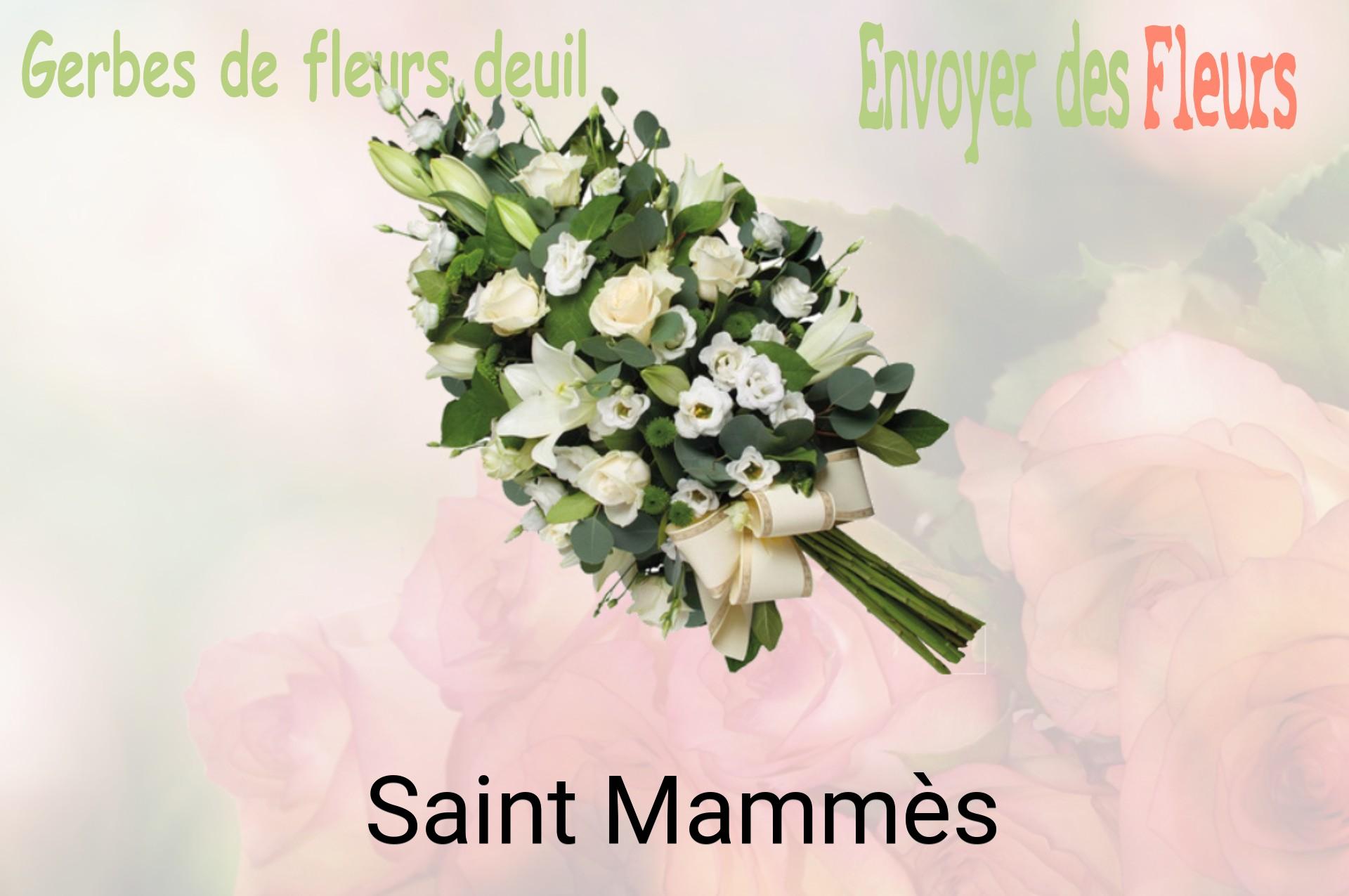 Gerbe de fleurs de deuil livrée à Saint-Mammès